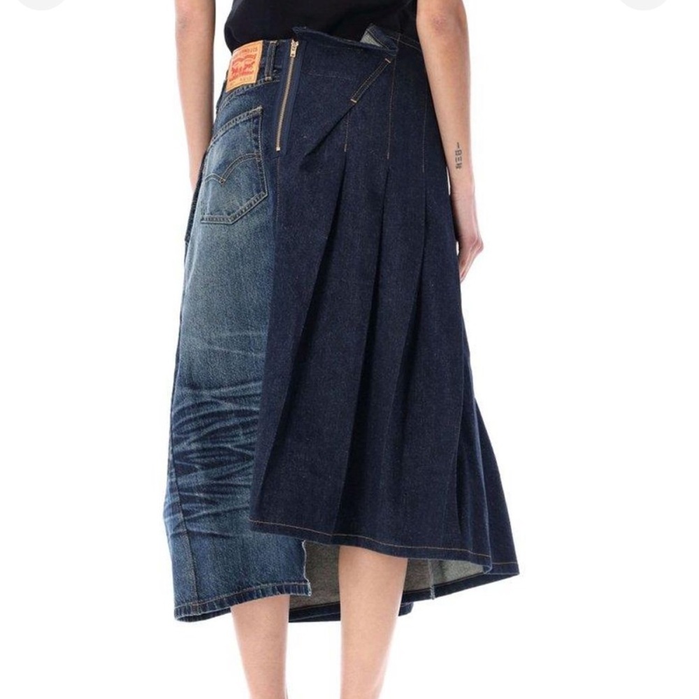 Junya Watanabe comme des garçon  x Levi’s asymmetric denim skirt - Picture 2 of 10
